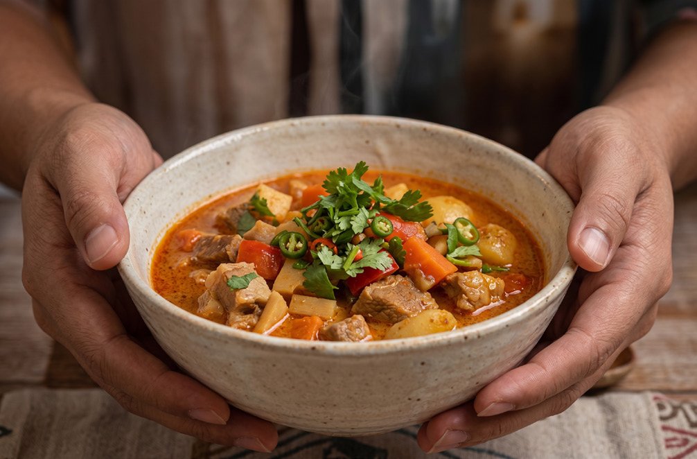 Bowl of homemade stew